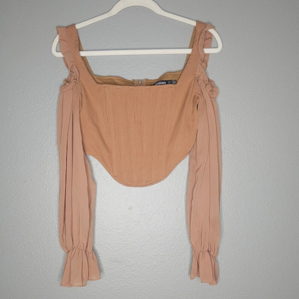 Missguied long sleeve top corset top